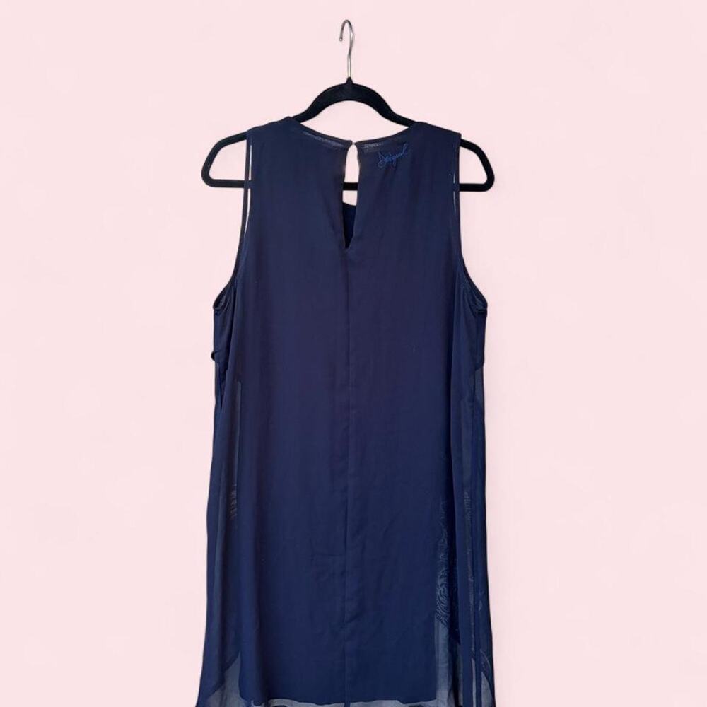 Desigual navy blue natan asymmetrical dress - Picture 3 of 6